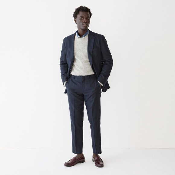 NWT Ludlow Slim Fit Suit Jacket in English Cotton-Wool Blend 38R - Picture 2 of 2